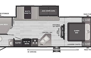 2022 keystone hideout 272bh