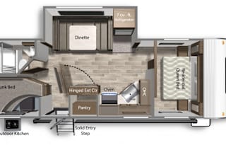 "Lucy" 2021 Easy Pull Coleman Bunkhouse sleeps 4-8