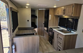 Super Sick OFF GRID trailer BUILT FOR DRY CAMPING!