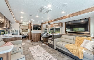 Luxury 2021 Coachmen Mirada Can Sleep up to 7 adults or 8 with kids.