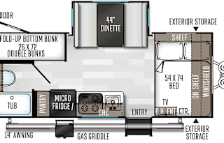 2021 Forest River RV Rockwood Geo Pro 20BHS