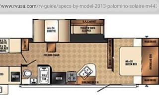 29' 2013 Forest River Solaire Bunkhouse w/Slide out
