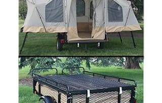 TENT & TOY HAULER  w/generator, outdoor  shower & kitchen.