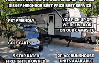 CAMPER & GOLF CART ON SITE OR PICK UP OR DELIVERY