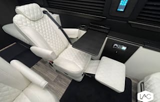 2024 LUX Mercedes Cruiser. Seats 11, sleeps 2.
