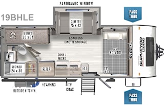 Spacious Kid/Pet friendly bunkhouse with slideout