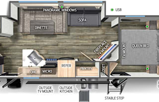 Gr8 Wolf Bunkhouse (No Wed/Thurs pickup/delivery)