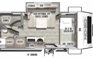2023 Forest River RV No Boundaries NB19.8
