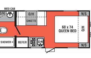 17 ft Travel trailer (20 ft overall) under 4k lbs