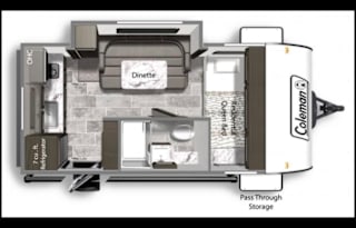 2018 Dutchmen RV Coleman Light LX 1605FB