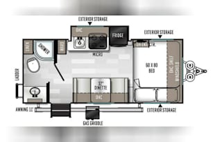 2020 E-Pro Cute and Cozy Couples Camper