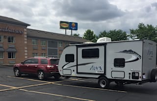 SUV towable family getaway