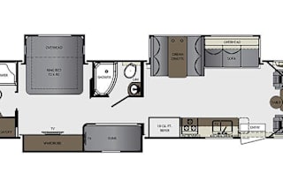 2018 Forest River 36B5 Bunkhouse withTwo Bathrooms