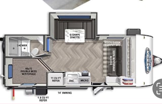 Purple Sage Trailer Rental; 2022 Salem FSX