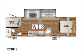 2017 Outdoors RV 27' Bunk House