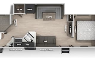 2021 Forest River RV Cherokee Grey Wolf 26BRB