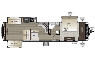 Unit 10-Outback with Large Rear Living & King Bed