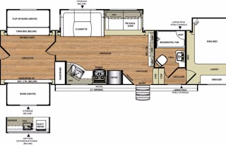 2015 Forest River RV Wildwood Heritage Glen 356QB