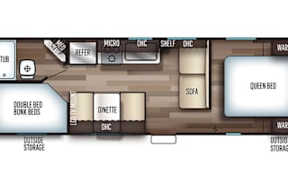 Clean 2019 Bunkhouse, everything included!