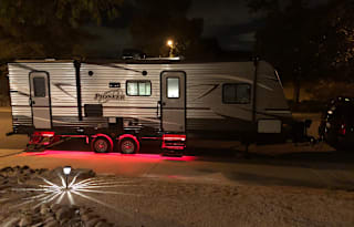 Family fun bunkhouse travel trailer