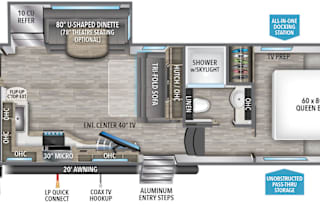 Newer Fifth Wheel with Bunks (Delivery Only)