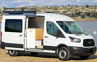Luxury '19 Ford Transit w/ bathtub, roof deck+more