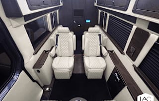 2024 LUX Mercedes Cruiser. Seats 11, sleeps 2.