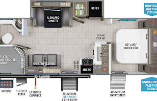 NEW Family ready Grand Design 25BDE bunk house RV