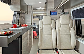 Mercedes Camper Van at San Diego's Mission Bay