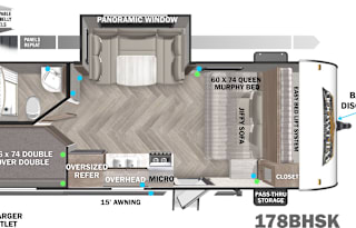 2022 Forest River RV Wildwood FSX 178BHSKX