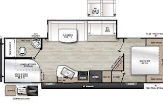 2021 Catalina Legacy Edition Floorplan: 263BHSCK