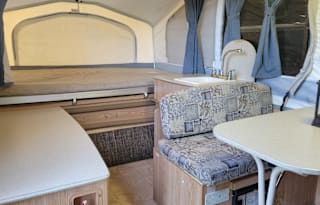 Cozy little Palomino Pony pop-up camper