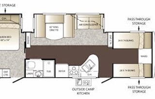 Family size 2013 Keystone RV Outback 301BQ
