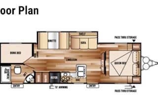 2016 Forest River RV Wildwood X-Lite 263BHXL