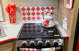 Step back in time in this charming vintage camper!