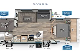 2021 Forest River RV Cherokee Alpha Wolf 26DBH-L