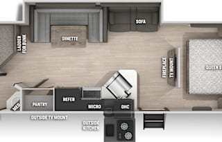 2021 Forest River RV Cherokee Grey Wolf 26DBH