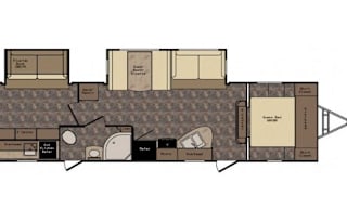 2012 Crossroads Sunset Trail Reserve 31' with 3 bunks