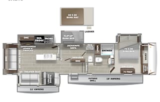 Perfect 5th Wheel with two bedrooms