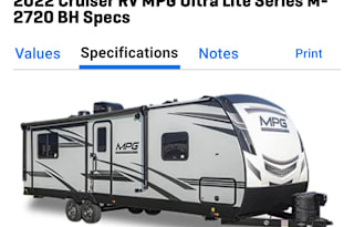 2022 Cruiser MPG UL Camper