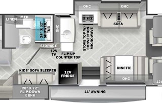 2024 Forest River RV Sunseeker LE 3250DSLE, R1090