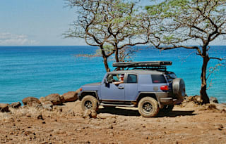 HAWAIIAN OVERLANDERS 4WD BLUE FJ CAMPER!