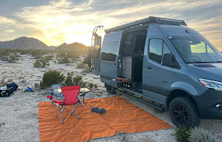 Mercedes Camper Van at San Diego's Mission Bay