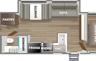Clean 2022 Camper W/ Queen Room and Bunk Room