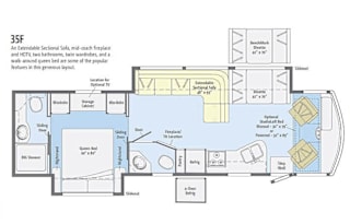 Winnebago Vista 35F (2 toilets / 1.5 bath)