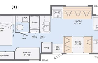 31' Winnie 10 Sleeper w Bunks - 2 SlideOuts! WiFi