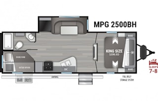 Brand New Ultra Lite 2022 Cruiser MPG 2500BH