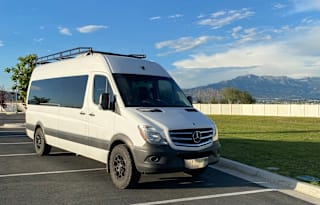Family Size Mercedes-Benz Sprinter w/ Rock Wall