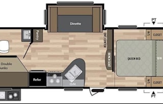 2019 Bunkhouse Delivered 2 Campsite, fully stocked