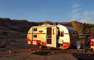 Retro Trailer "Big Red" in Mystic,  Delivery Only